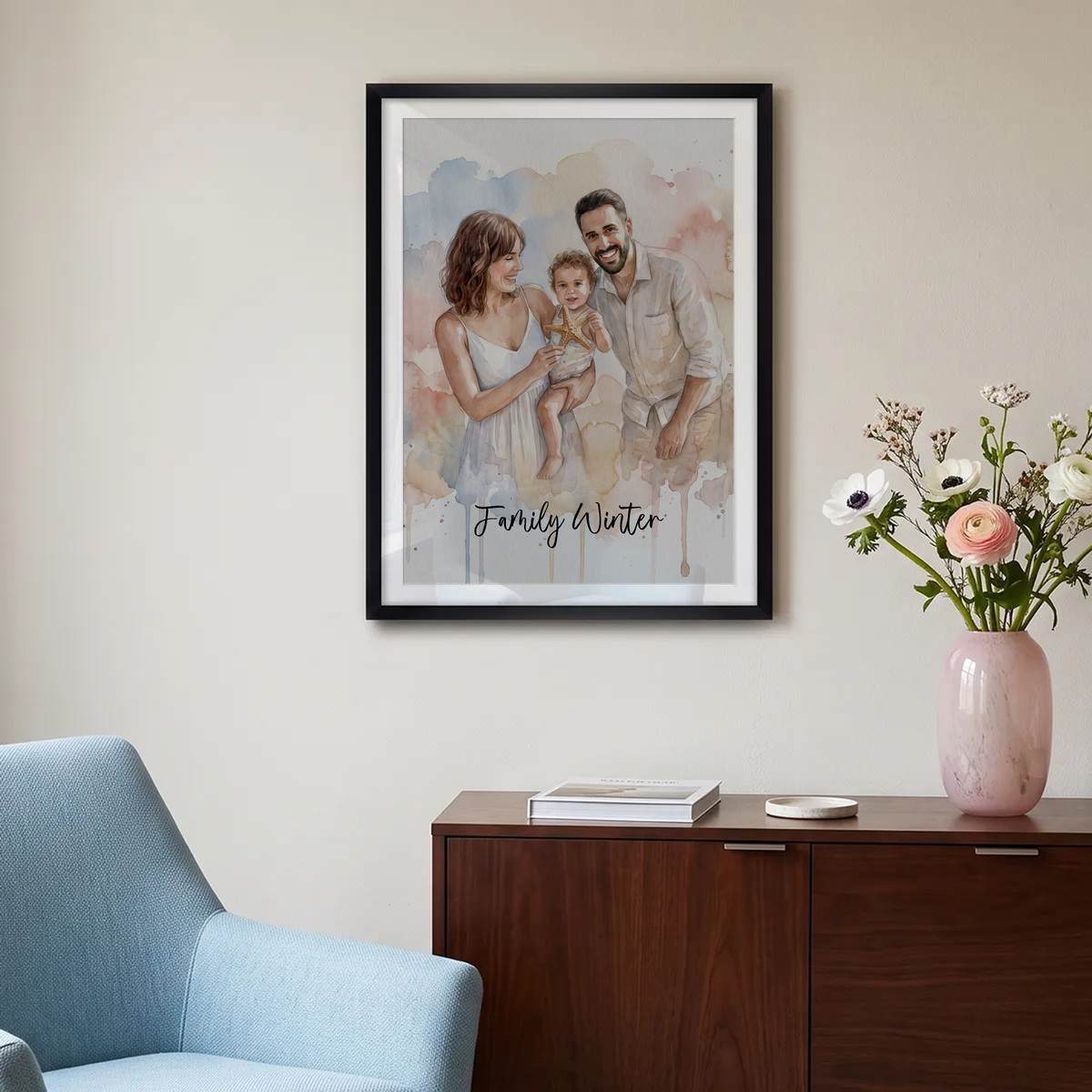 Watercolor Family
