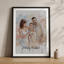 Watercolor Family