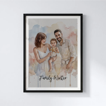 Watercolor Family
