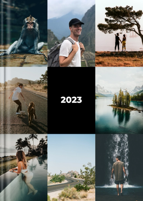 Photo book Collage Look Black