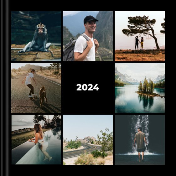 Photo book Collage Look Black