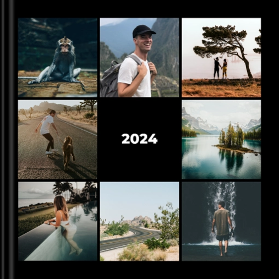 Photo book Collage Look Black