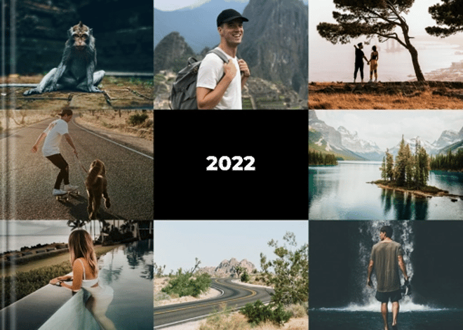 Photo book Collage Look Black