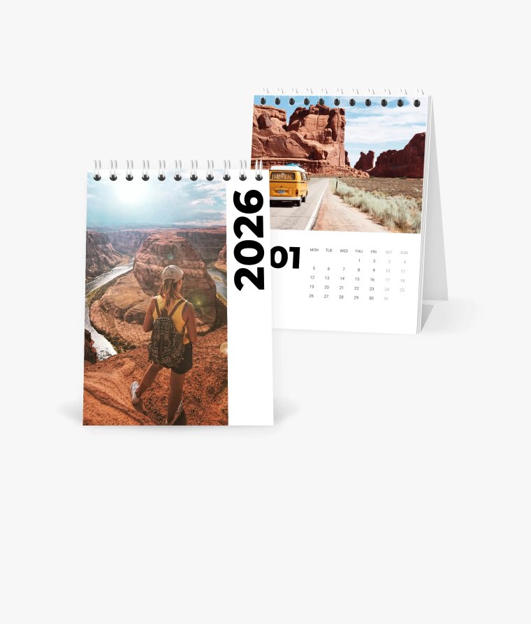 Desk calendar Road Trip