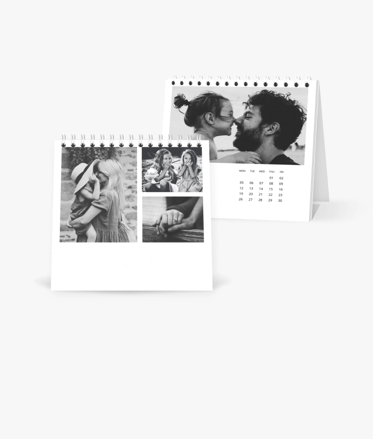 Desk calendar Black & White