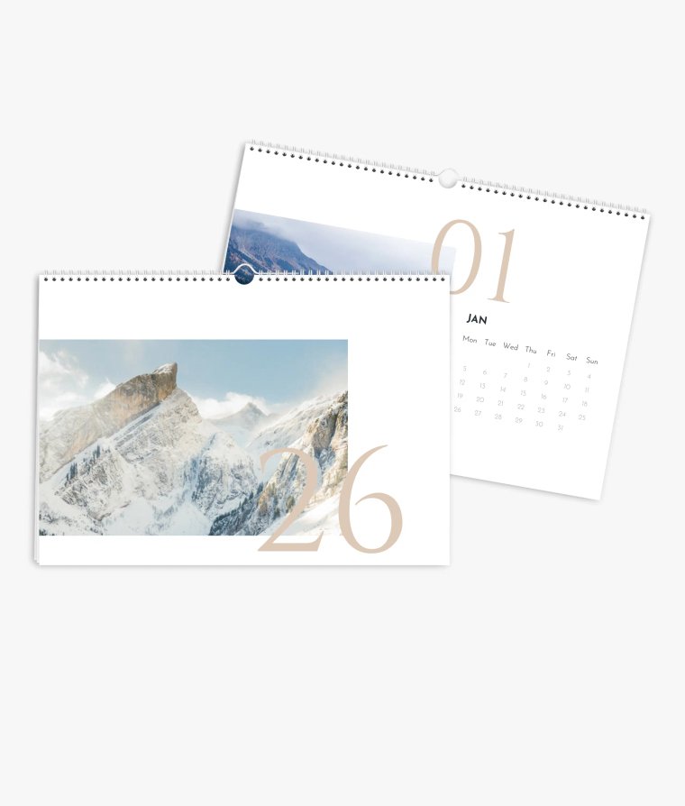 Wall calendar Timeless