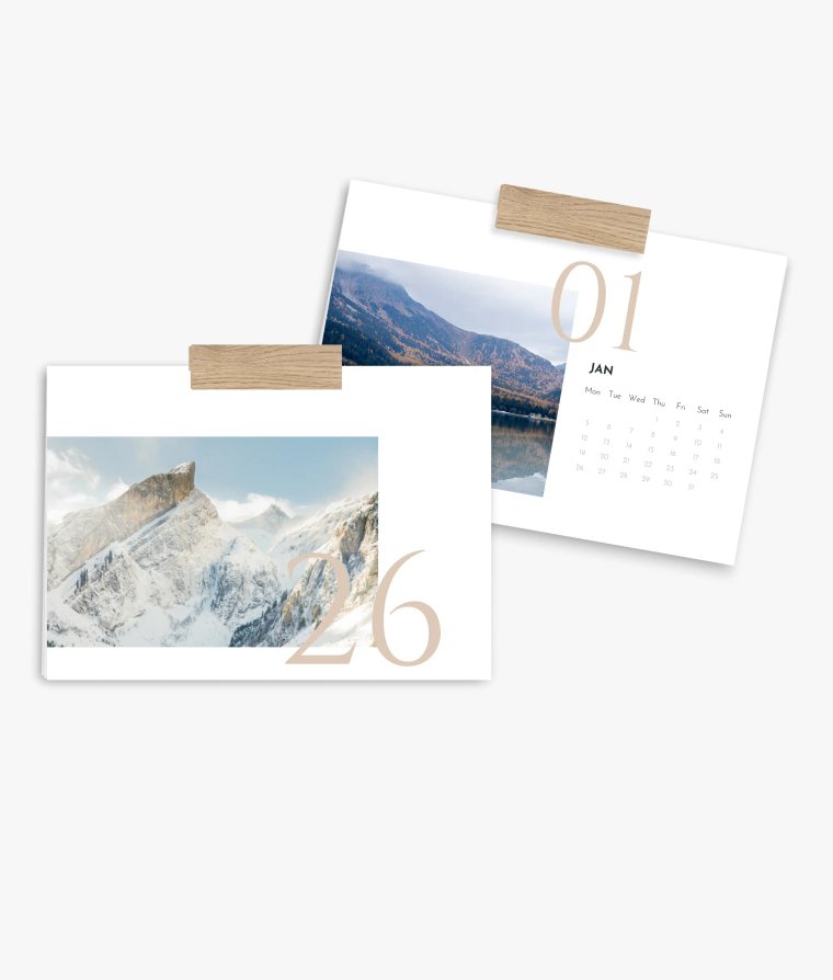 Wall calendar Timeless