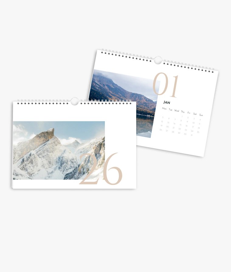 Wall calendar Timeless