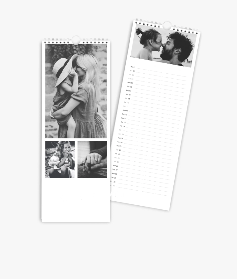 Family planner Black & White