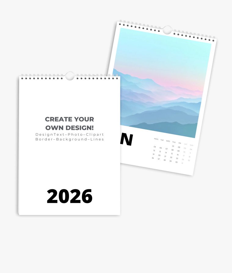Wall calendar Modern Blanco