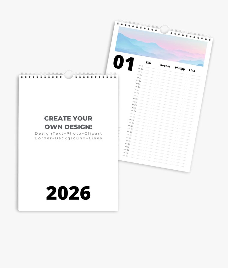 Family planner Modern Blanco