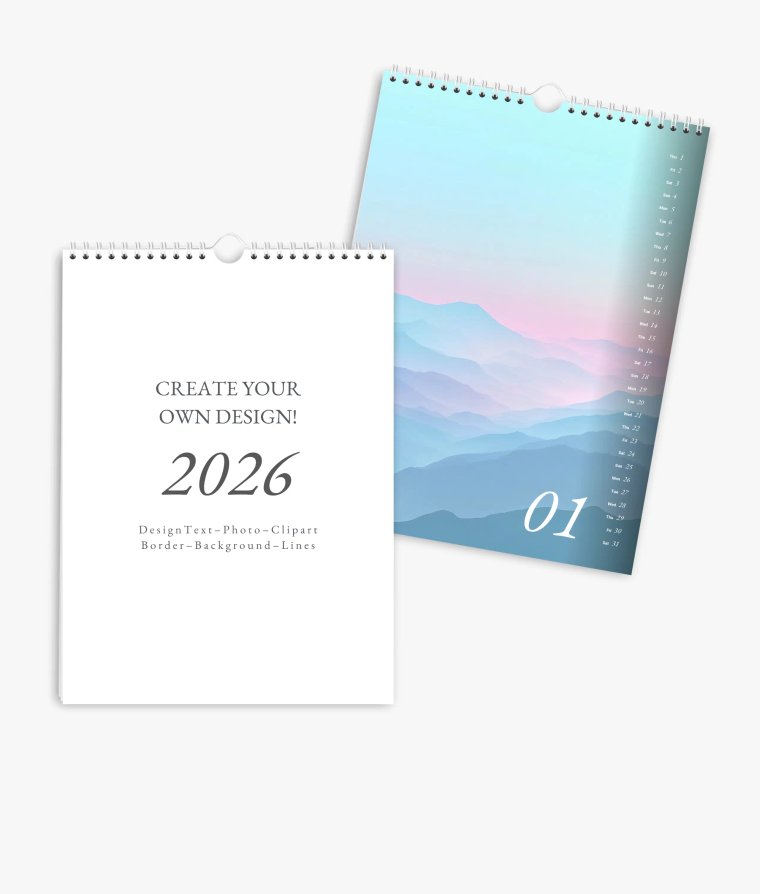 Wall calendar Simple Blanco