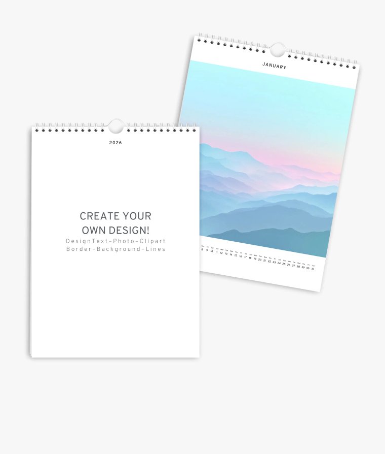 Wall calendar Plain Blanco