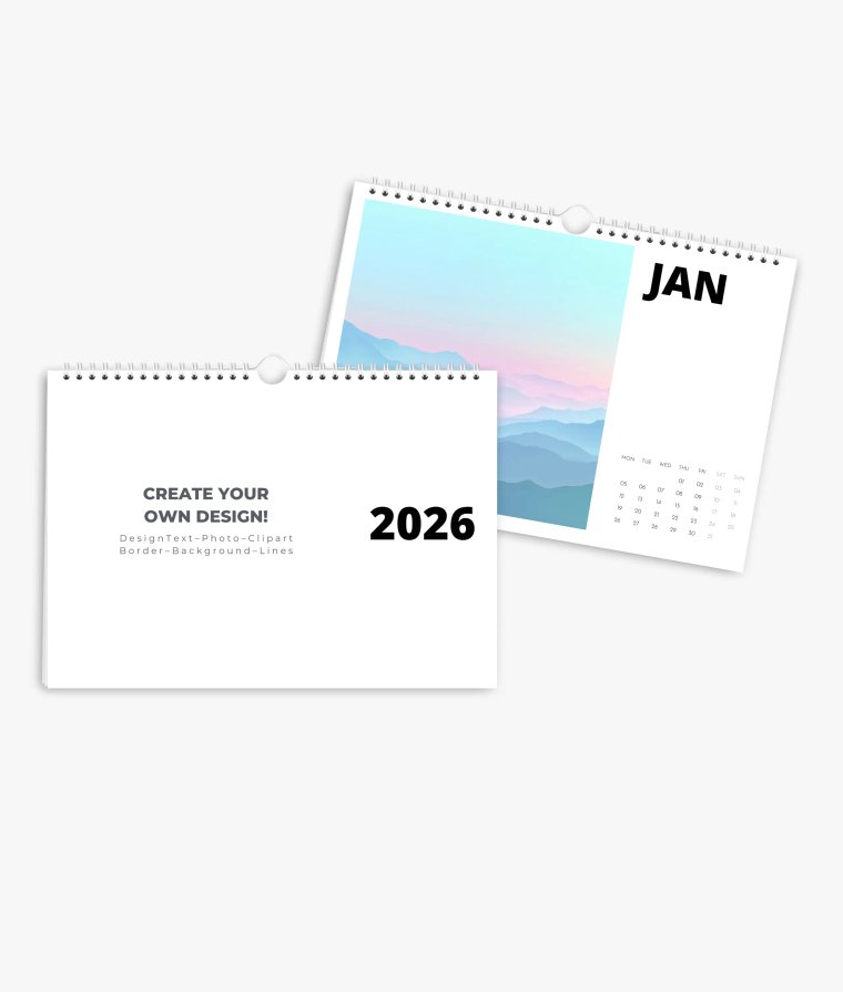 Wall calendar Modern Blanco