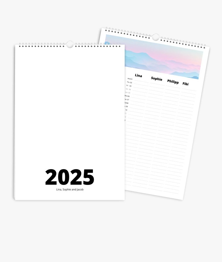 Family planner Modern Blanco