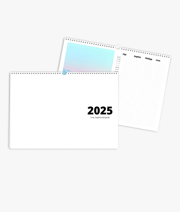 Family planner Modern Blanco