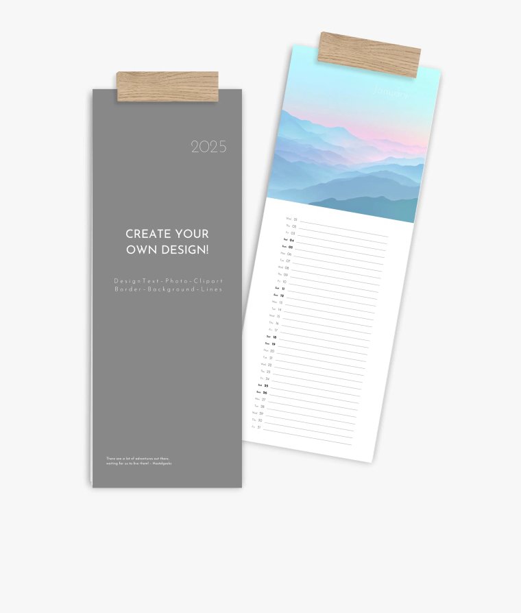 Vertical calendar Big Blanco