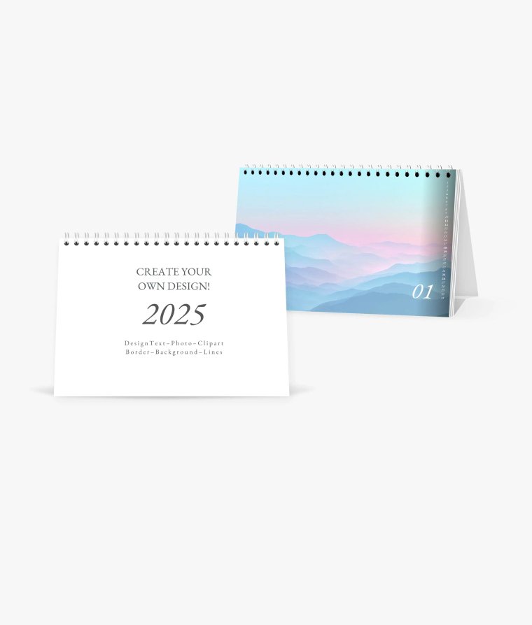 Desk calendar Simple Blanco