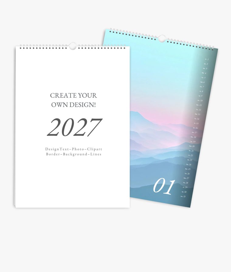 Wall calendar Simple Blanco
