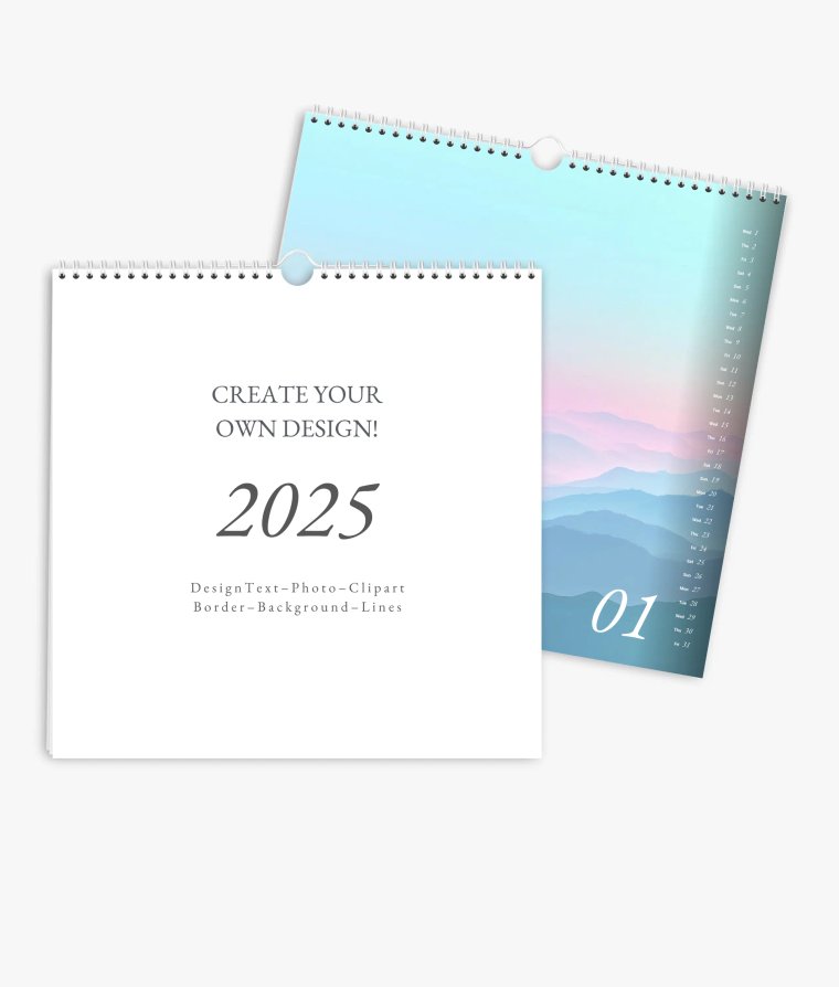 Wall calendar Simple Blanco