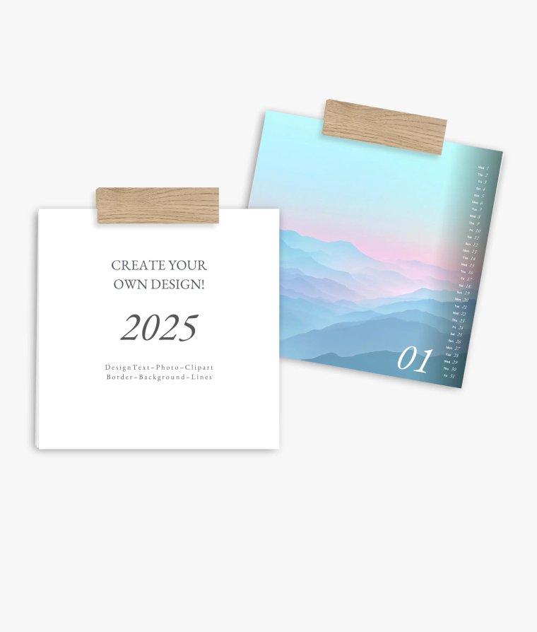 Wall calendar Simple Blanco