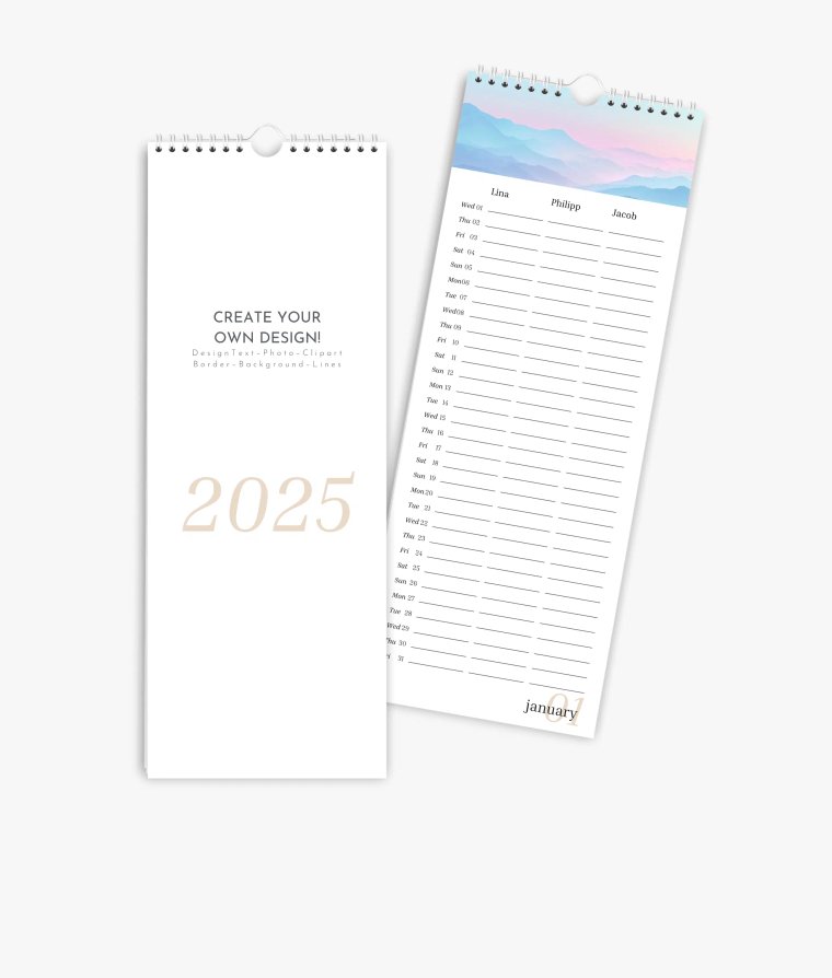 Family planner Editorial Blanco