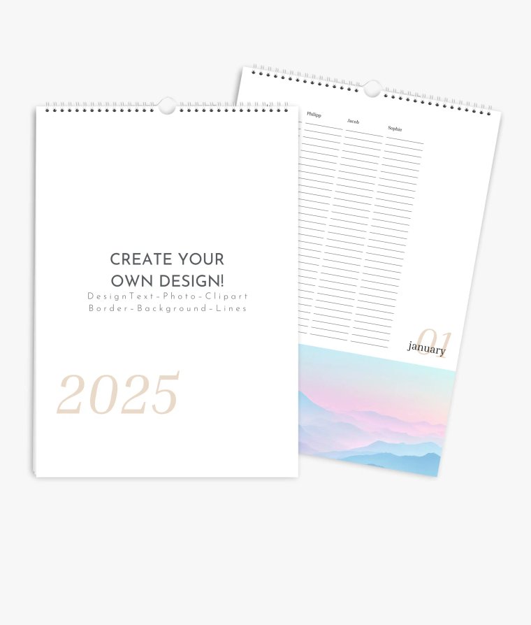 Family planner Editorial Blanco