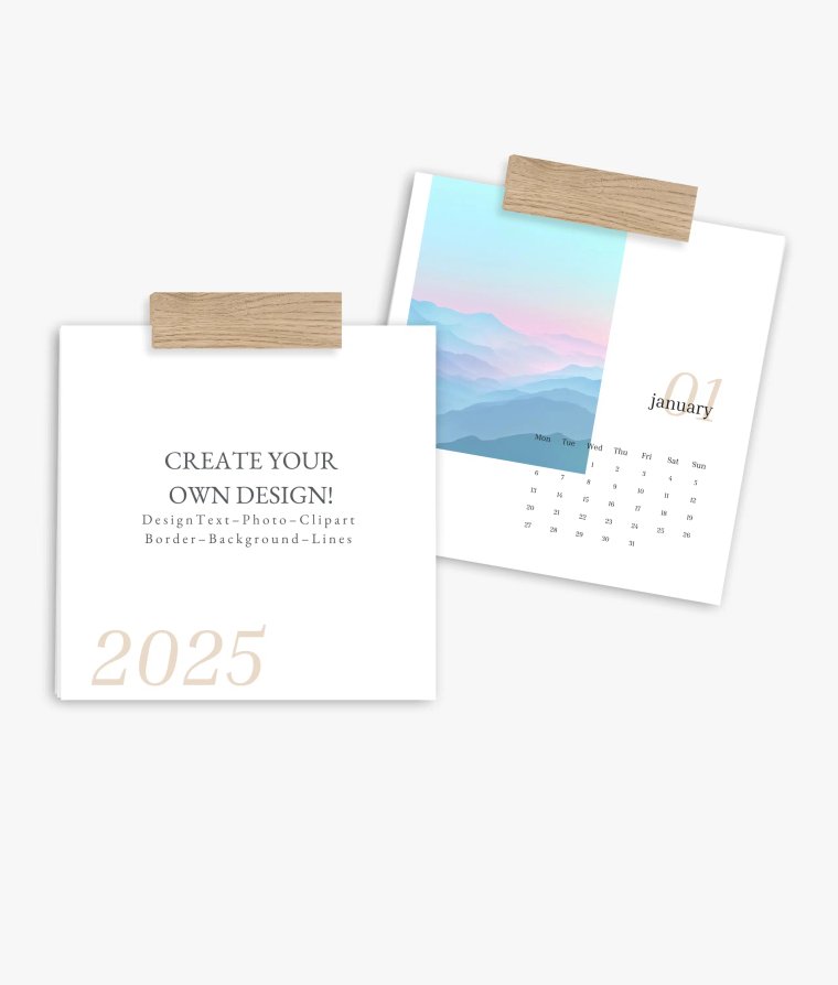 Wall calendar Editorial Blanco
