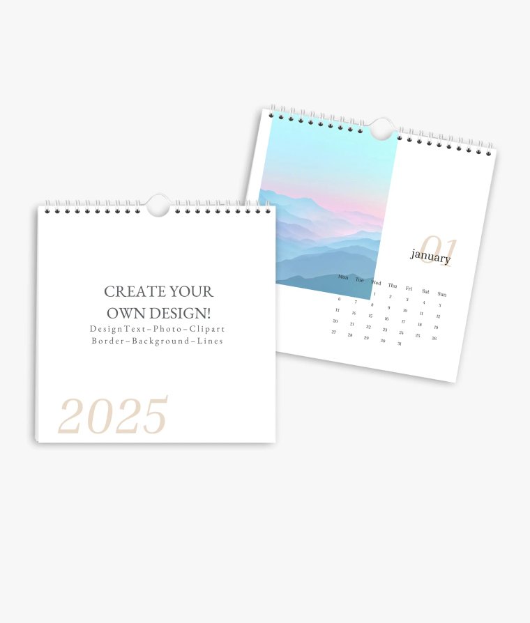 Wall calendar Editorial Blanco