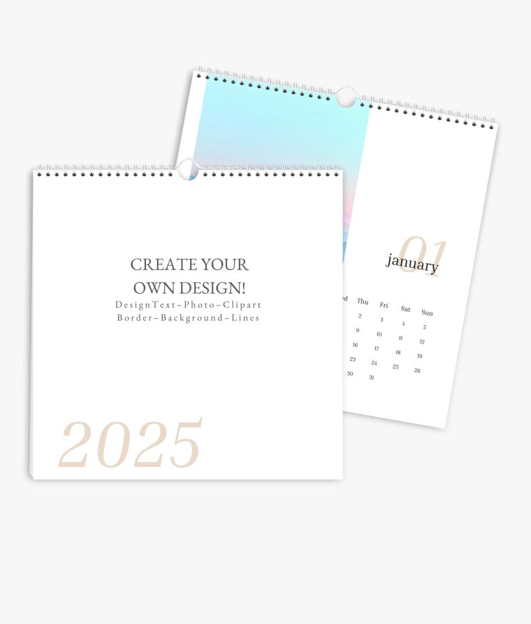 Wall calendar Editorial Blanco