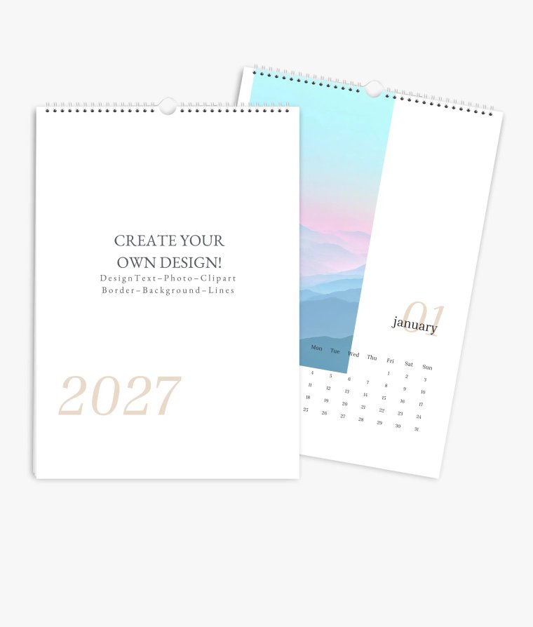 Wall calendar Editorial Blanco