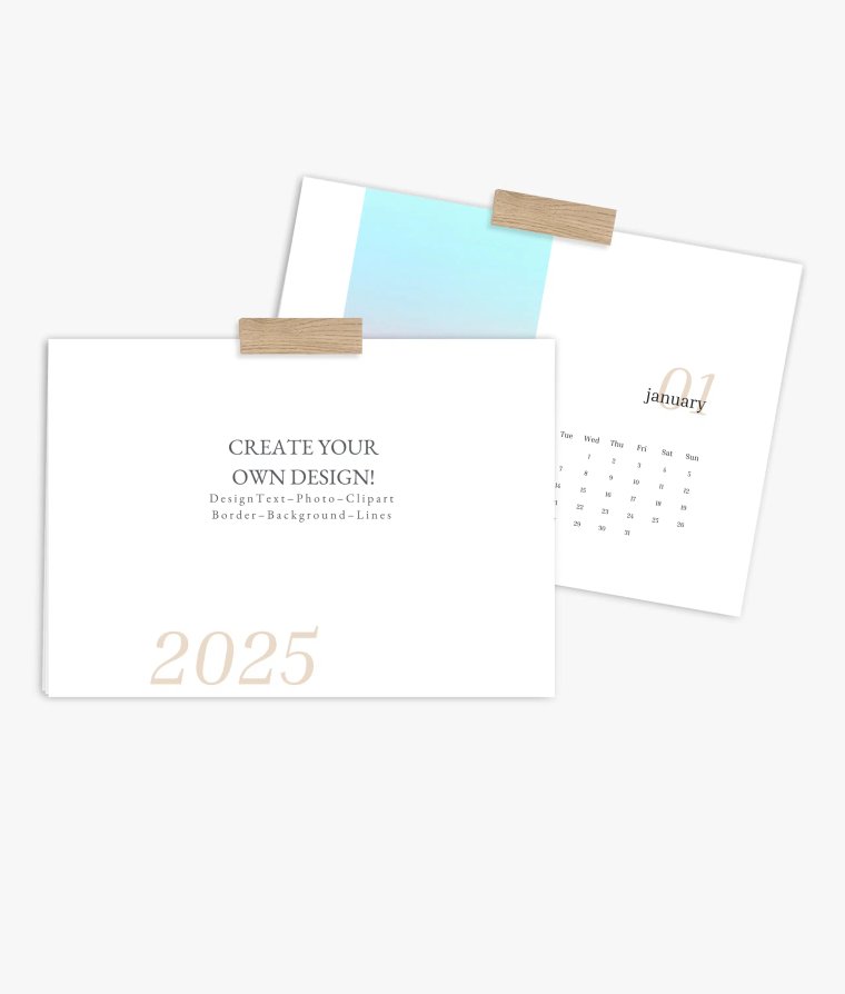 Wall calendar Editorial Blanco