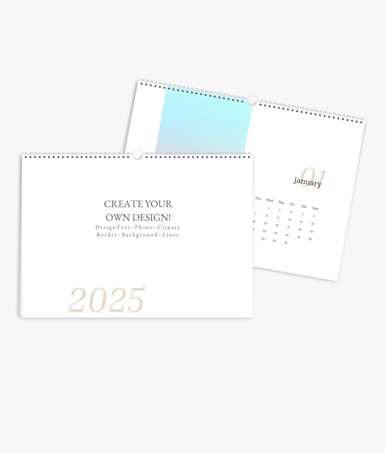Wall calendar Editorial Blanco