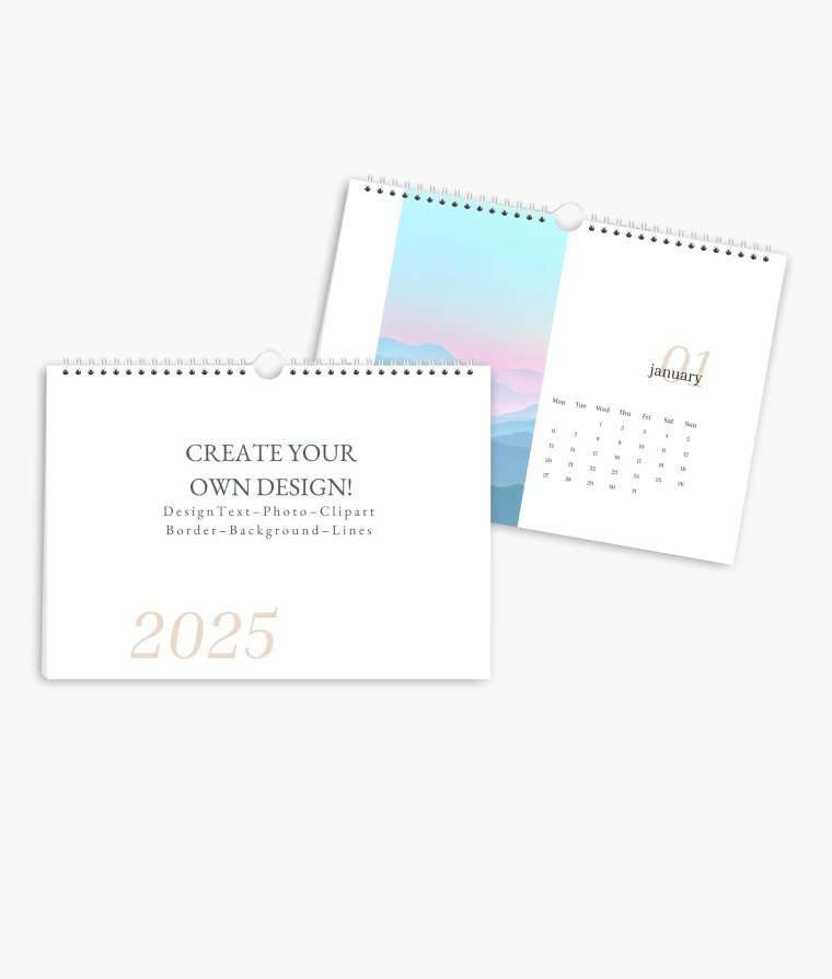 Wall calendar Editorial Blanco