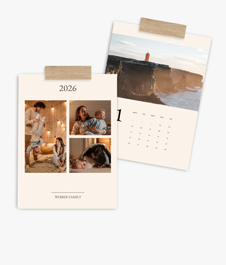 Wall calendar Golden