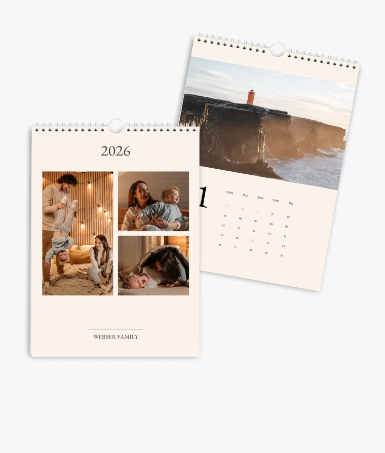 Wall calendar Golden