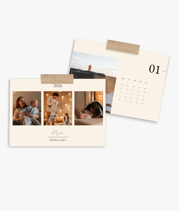 Wall calendar Golden