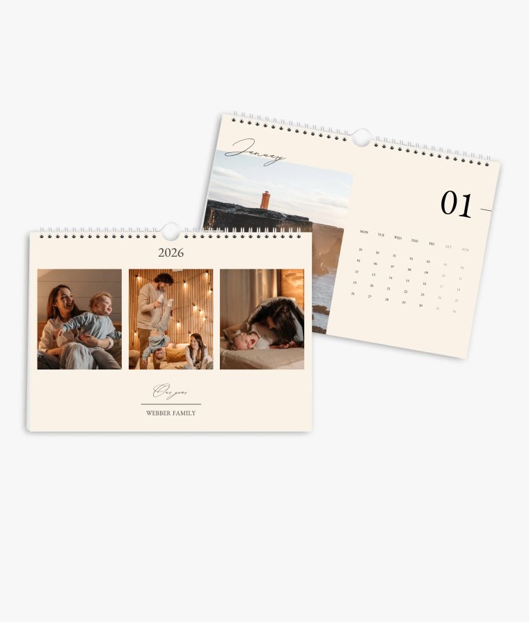 Wall calendar Golden