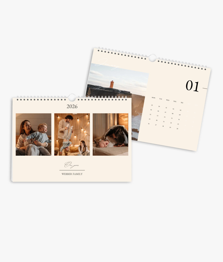 Wall calendar Golden