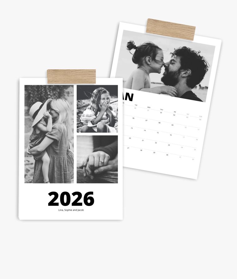 Appointment calendar Black & White