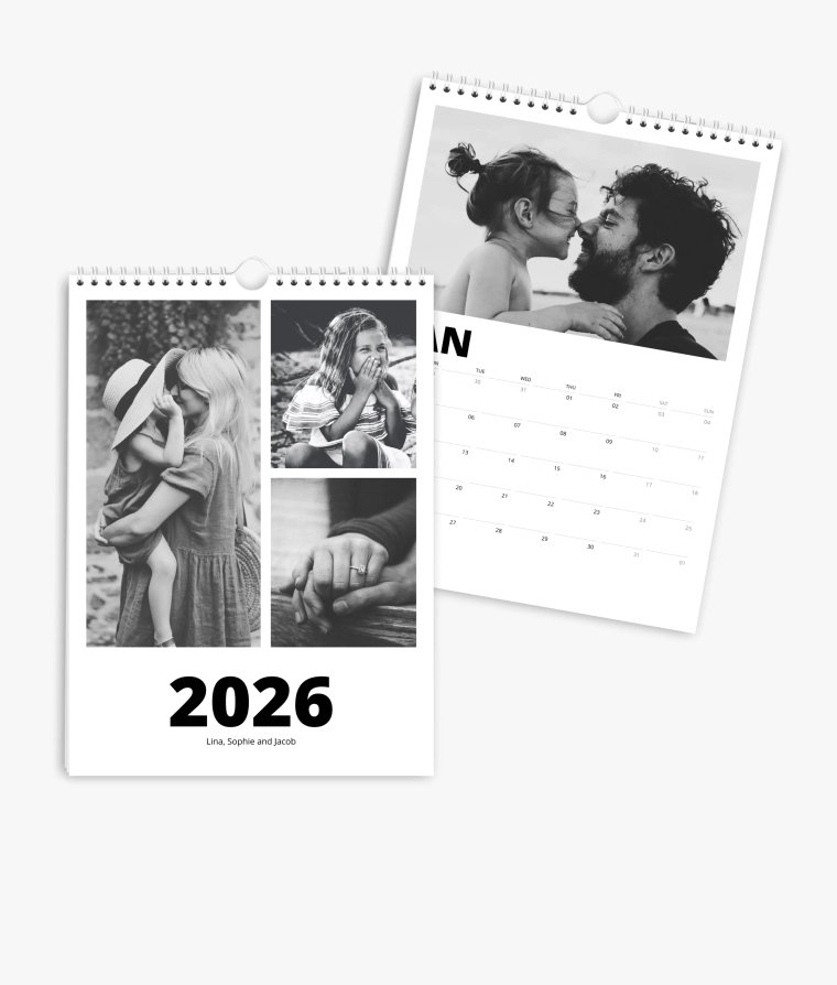 Appointment calendar Black & White