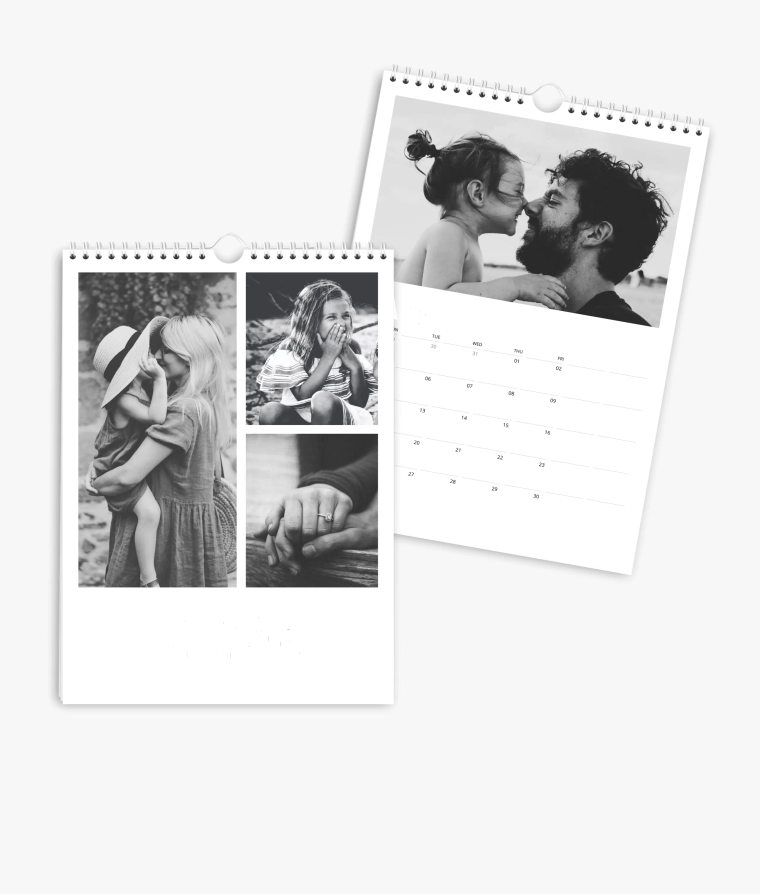 Appointment calendar Black & White