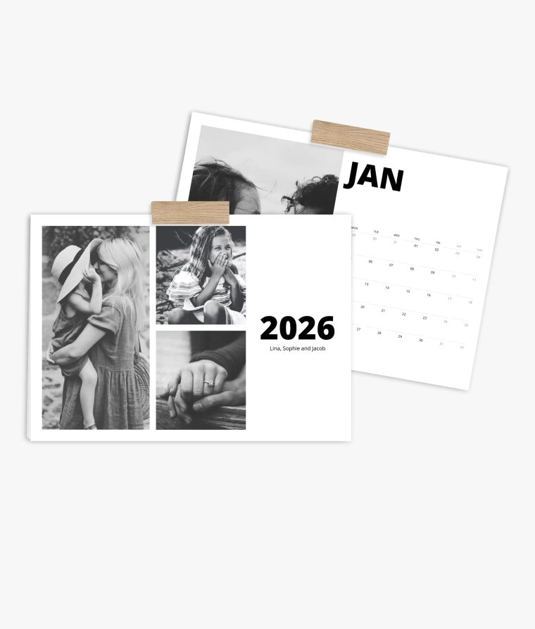 Appointment calendar Black & White