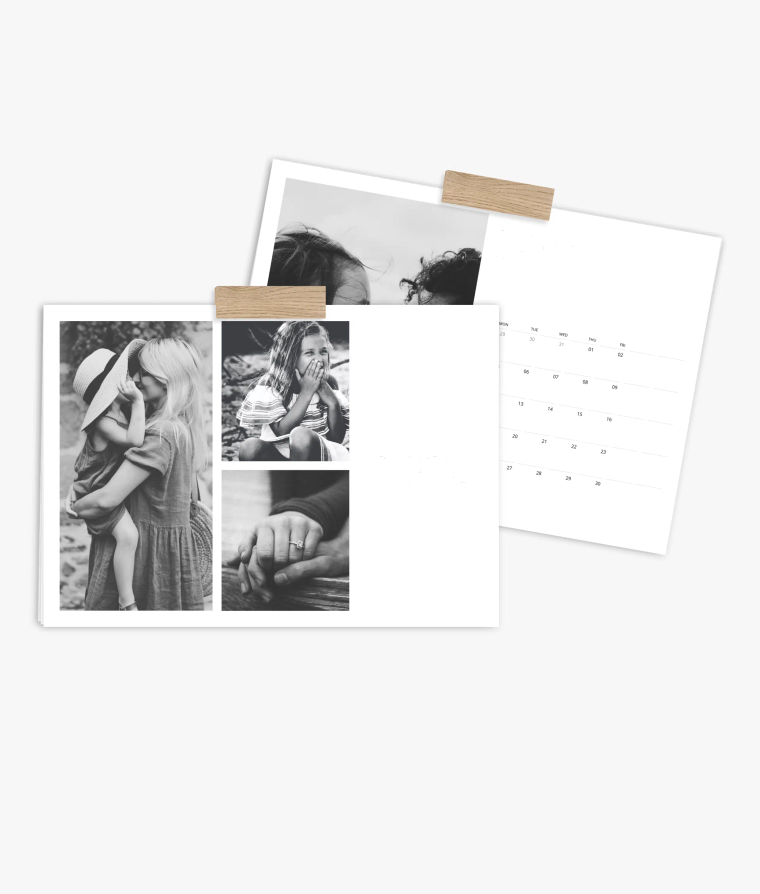 Appointment calendar Black & White