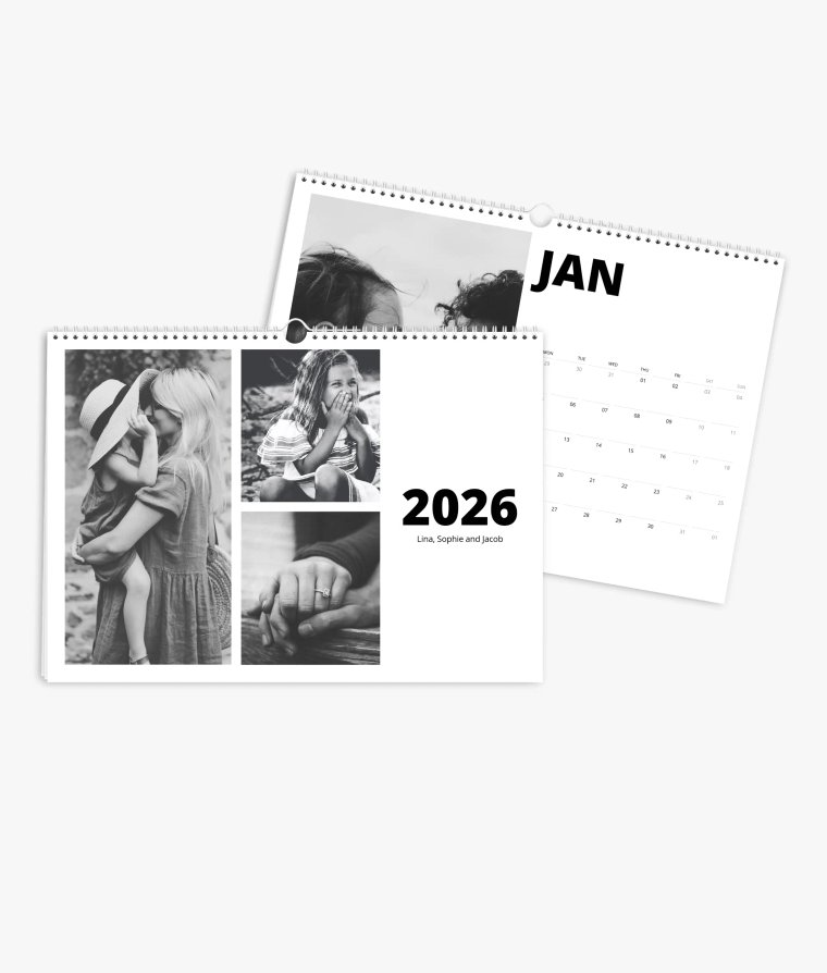 Appointment calendar Black & White