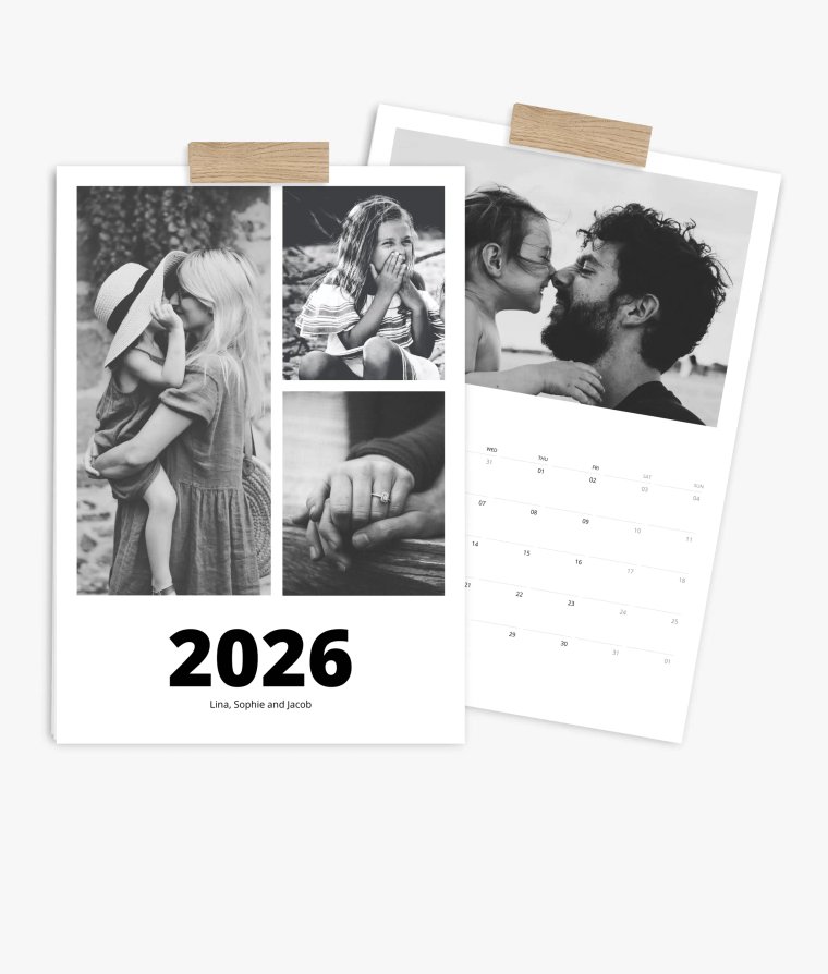 Appointment calendar Black & White