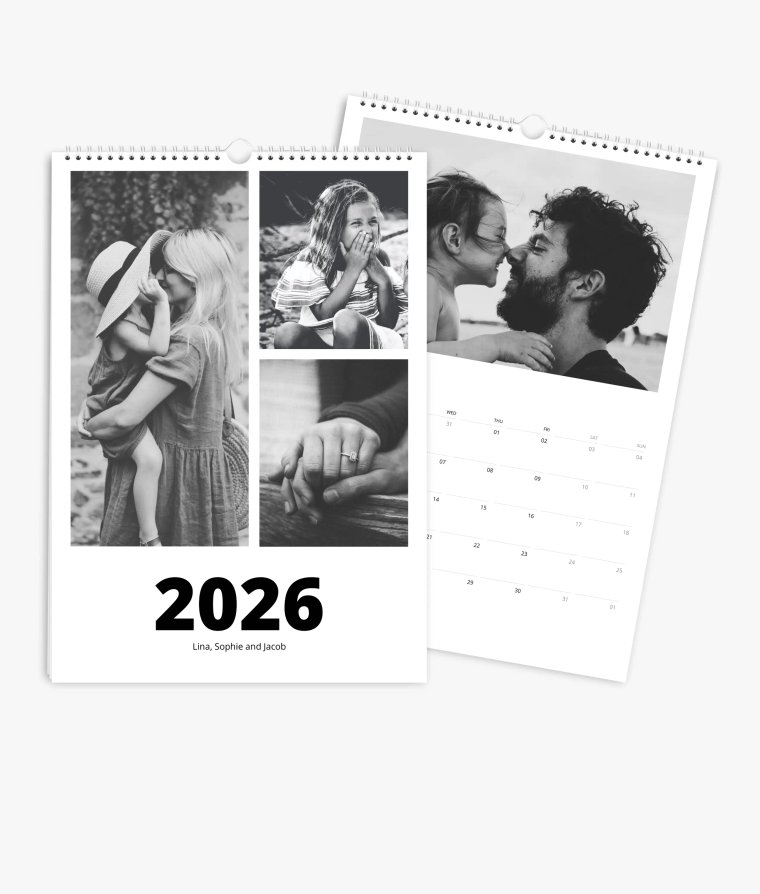 Appointment calendar Black & White