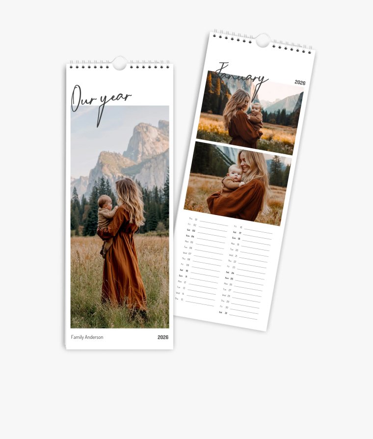 Vertical calendar Year of Highlights