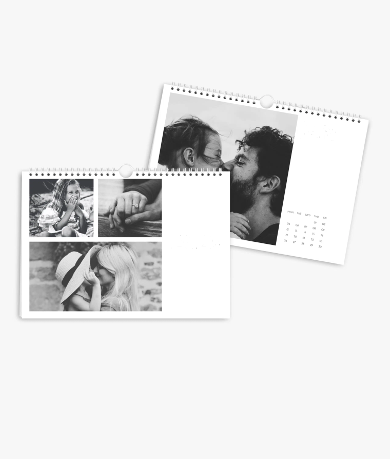 Wall calendar Black & White