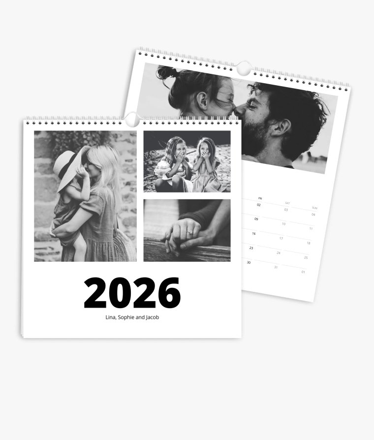 Appointment calendar Black & White